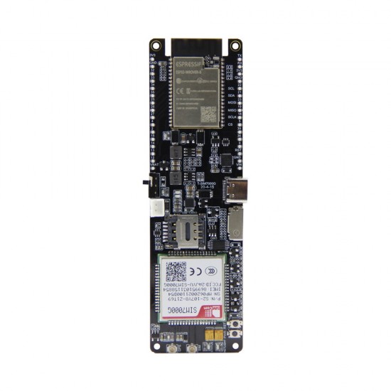 TTGO T-SIM7000G Module ESP32-WROVER-B Chip WiFi Bluetooth 18560 Battery Holder Solar Charge Development Board (Q170)