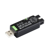 Waveshare Industrial USB TO TTL Converter, Original CH343G Onboard, Multi Protection & Systems Support