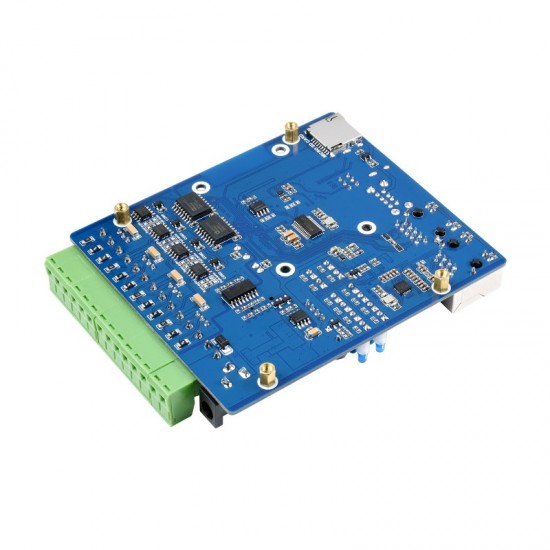 Waveshare Dual ETH Quad RS485 Base Board (B) , Gigabit Ethernet, 4CH Isolated RS485