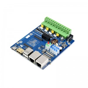 Waveshare Dual ETH Quad RS485 Base Board (B) , Gigabit Ethernet, 4CH Isolated RS485