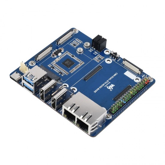 Dual Gigabit Ethernet 5G/4G Base Board Designed for Raspberry Pi Compute Module 4
