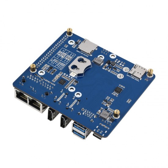 Dual Gigabit Ethernet 5G/4G Base Board Designed for Raspberry Pi Compute Module 4