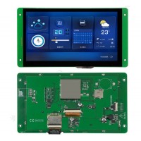 DWIN 7inch HMI SMART LCD , Capacitive Touch, IPS Screen, Serial UART Intelligent Control, 1024*600, 300nit, DMG10600C070_03WTC