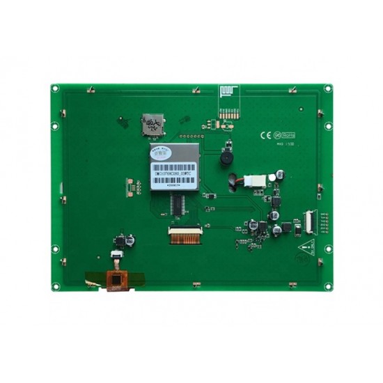 DWIN 8inch HMI Smart LCD, Capacitive Touch, IPS Screen, Serial UART Intelligent Control, 1024*768, 250nit, DMG10768C080_03WTC