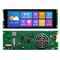 DWIN 6.8inch HMI Smart LCD , Capacitive Touch, IPS Screen, Serial UART Intelligent Control, 1280*480, 400nit, DMG12480C068_03WTC