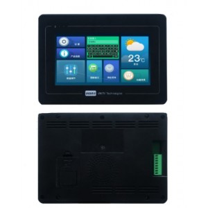 DWIN RS232/RS485 HMI LCD 7inch with Enclosure, Resistive Touch, IPS Screen, Serial UART Intelligent Control, 800*480, 250nit, DMG80480T070_A5WTR
