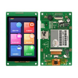 DWIN HMI LCD 3.5" T5L DGUSII LCM, Resistive Touch, IPS Screen, Serial UART Intelligent Control,  480*320, 250nit, DMG48320C035_03WTR