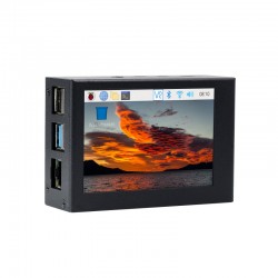 Aluminum Alloy Case For Raspberry Pi 4, Compatible With 3.5inch Display Aluminum Alloy Case For Raspberry Pi 4, Compatible With 3.5inch Display