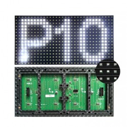 P10 Outdoor LED Display Panel Module SMD - 32x16 - High Brightness WHITE - 5V - Dot Matrix Display