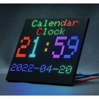 P3 Indoor RGB Full-Color LED Matrix Panel, 3mm Pitch, 64×64 Pixels, Adjustable Brightness