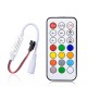 Mini RF Remote Controller 21Keys for RGB LED strips 5V-24V, 366 Modes, 2048 Pixels