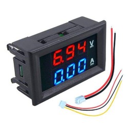 0-100V 10A Dual LED Voltmeter Ammeter Monitor Panel Module 0-100V 10A Dual LED Voltmeter Ammeter Monitor Panel Module