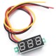 0.28 Inch 0–100V DC Digital Voltmeter – Blue LED Display, Three-Wire Voltage Panel Meter