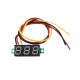 0.28 Inch 0–100V DC Digital Voltmeter – Blue LED Display, Three-Wire Voltage Panel Meter