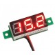 0.28inch Mini DC Voltmeter 2 Wire 2.5-30V DC Red