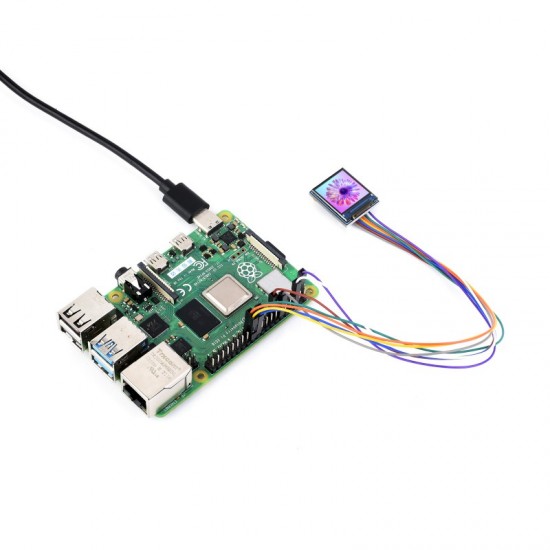 0.85inch LCD Display Module, IPS Panel, 128×128 Resolution, 65K colors, SPI Interface