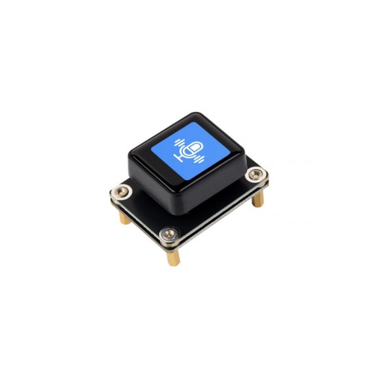 Waveshare 0.85inch Mechanical LCD ScreenKey, IPS Panel, 128 × 128 Resolution, 65K Color, SPI Communication Interface - Black