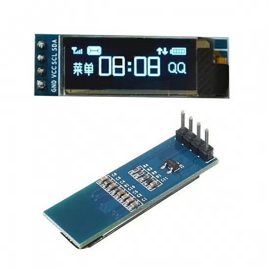 0.91inch 128x32  I2C/IIC Serial 4 Pin OLED Display Module White