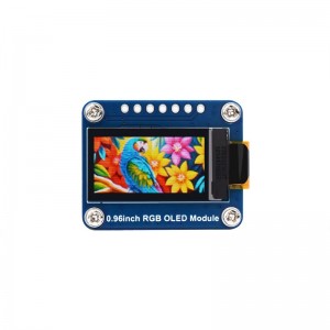 0.96inch RGB OLED Display Module, 64×128 Resolution, 65K Colors, SPI Interface