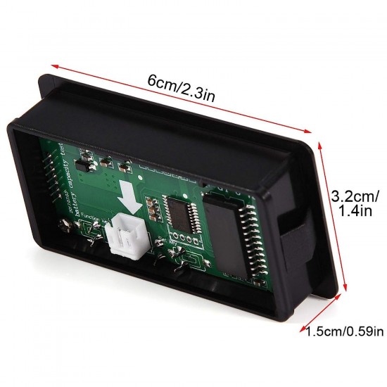12-84V LED Acid 3-24 Strings Lithium Battery Power Display Meter Power Display GY-6GS Green Self setting
