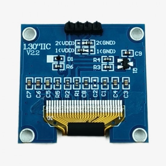 1.3inch 128x64 I2C OLED Display Module 4pin - Blue Color