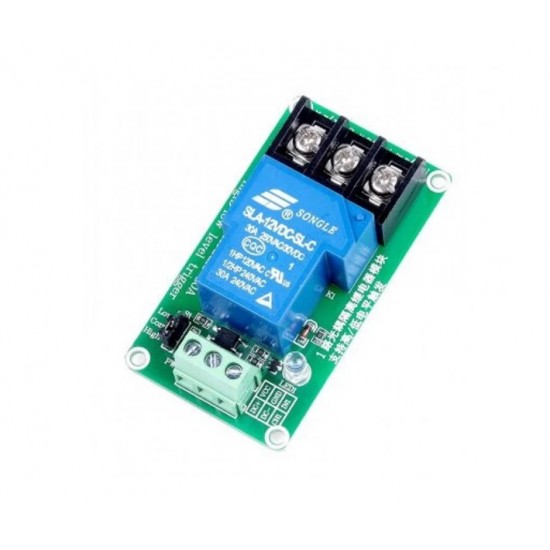 1 Channel Relay Module 30A with Optocoupler Isolation 12V Supports High and Low Triger