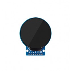 1.28 Inch Round TFT LCD Display Module, 240×240 Resolution, IPS Panel, SPI Interface, Round Plate