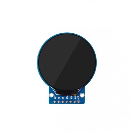 1.28 Inch Round TFT LCD Display Module, 240×240 Resolution, IPS Panel, SPI Interface, Round Plate