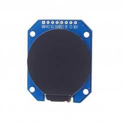 1.28 Inch Round TFT LCD Display Module, 240×240 Resolution, IPS Panel, SPI Interface, Square Plate