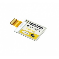 1.54inch 154x154 E-Ink Raw Display Panel, Yellow/Black/White Three-Color, SPI Interface