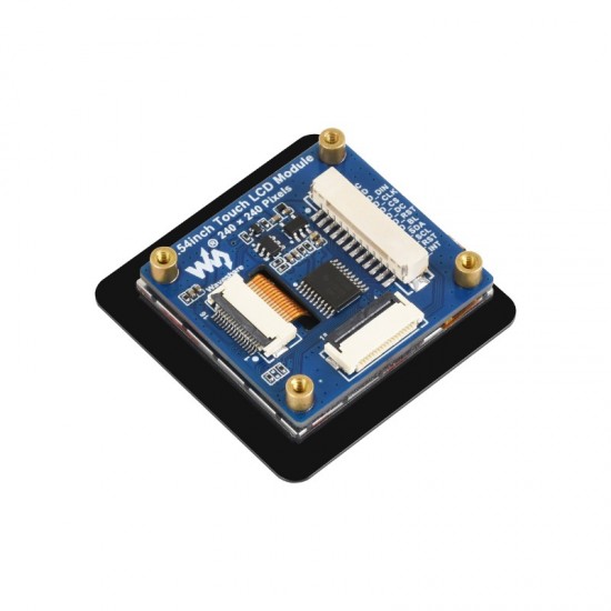 Waveshare 1.54inch Touch LCD Display Module, 240×240 Resolution, IPS Panel, SPI And I2C Communication Interfaces, 262K Display Color