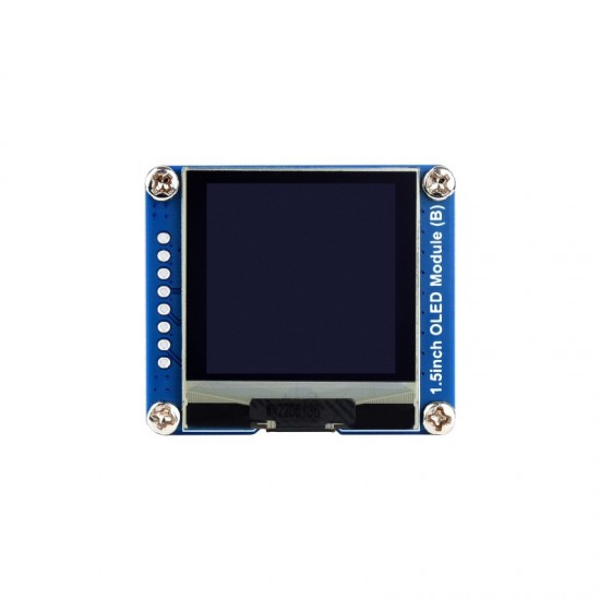 1.5inch OLED Display Module, 128×128 Resolution, SPI / I2C Communication, Black / White Display Color