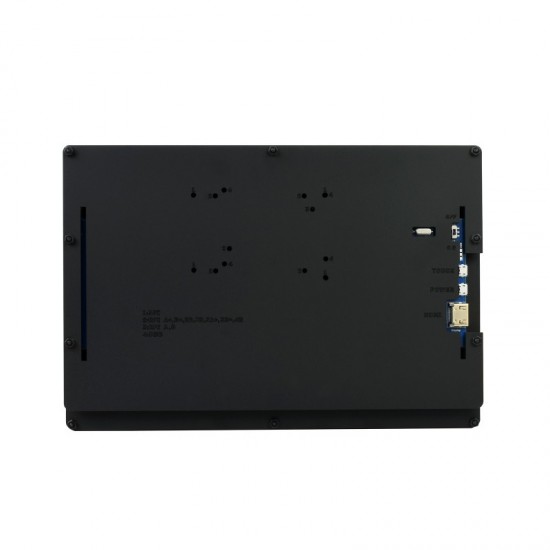 Waveshare 10.1inch Capacitive Touch Screen LCD (B) with Case, 1280×800, HDMI, IPS Screen, Low Power, with US Power Supply