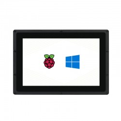 Waveshare 10.1inch Capacitive Touch Screen LCD (B) with Case, 1280×800, HDMI, IPS Screen, Low Power, with US Power Supply