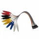 10Pin Alligator Clip to Female Jumper Wire for DIY Connection - 20cm Length 10Pin Alligator Clip to Female Jumper Wire for DIY Connection - 20cm Length