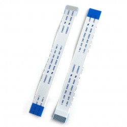 10Pin 0.5mm Pitch 100mm Opposite Side Contact FFC Cable (Flexible Flat Cable) - 100mm Length