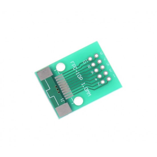 10 Pin 0.5mm FFC / FPC Adapter Board With Soldered Connector