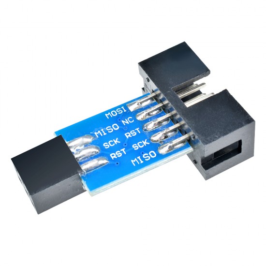 10 Pin to 6 Pin Adapter Board For AVRISP USBASP STK500
