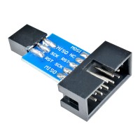 10 Pin to 6 Pin Adapter Board For AVRISP USBASP STK500