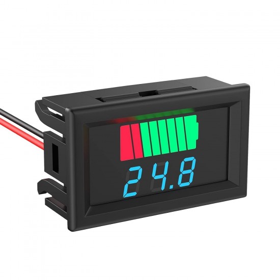 12V–60V DC Lead-Acid Digital Battery Capacity Indicator, Charge Tester & Voltmeter Display Module