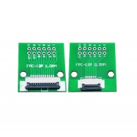 12 Pin 0.5 & 1.0mm FPC/FFC Adapter Breakout Board - Both Side Soldered Connector