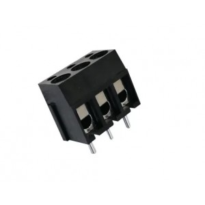 PCB Screw Terminal Block - 3 Pin Wire to Board Connector - 5mm Pitch -126-3 - Black PCB Screw Terminal Block - 3 Pin Wire to Board Connector - 5mm Pitch -126-3 - Black