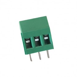 128-3P 3 Pin 5mm Screw Terminal Connector - 300V 10A 24-12 AWG