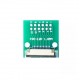 12 Pin 1.0mm FFC / FPC Adapter Board With Soldered Connector