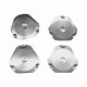 12mm Dia Metal Dome Switch- 3Leg, Triangle Shaped - Pack of 25