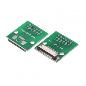 12 Pin 0.5mm FFC / FPC Adapter Board With Soldered Connector 12 Pin 0.5mm FFC / FPC Adapter Board With Soldered Connector