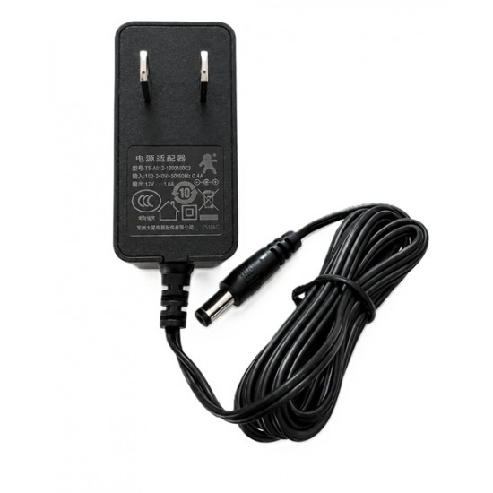 12V 1A Power Adapter AC to DC Power Supply | 5.5×2.1mm DC Barrel Connector - US Plug 12V 1A Power Adapter AC to DC Power Supply | 5.5×2.1mm DC Barrel Connector - US Plug