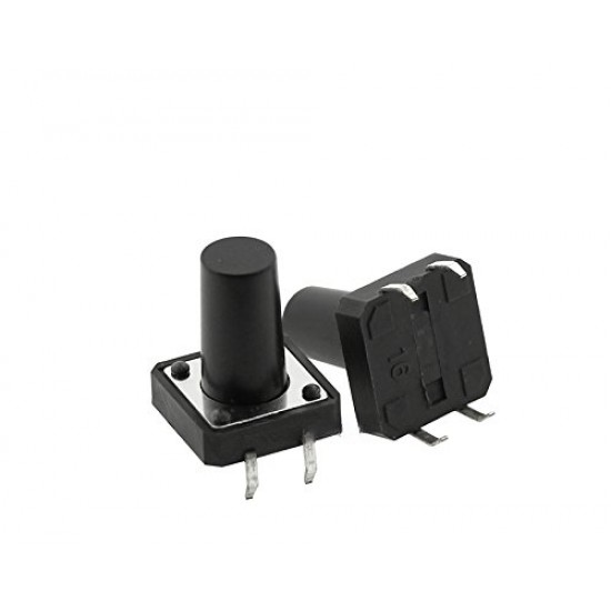 12x12x17mm Tactile Switch - 4 Leg Through Hole PCB Mount  - SPST