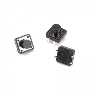12x12x9mm Tactile Switch - 4 Leg Through Hole PCB Mount - SPST 12x12x9mm Tactile Switch - 4 Leg Through Hole PCB Mount - SPST