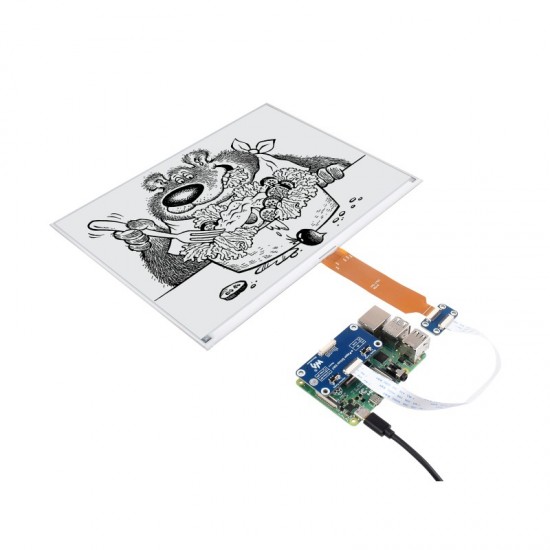 13.3inch 960x680 E-Ink display HAT (K) for Raspberry Pi, SPI interface